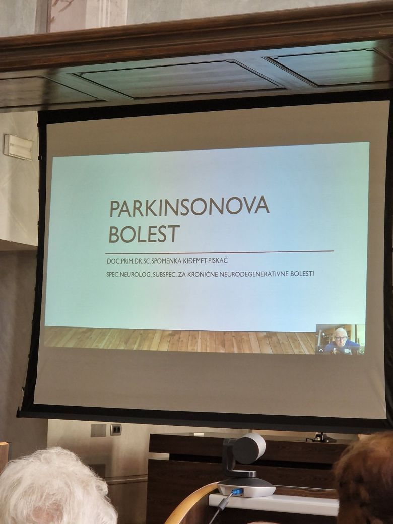 Predavanje na temu "Igranje stolnog tenisa kao pomoć pri kontroli Parkinsonove bolesti"